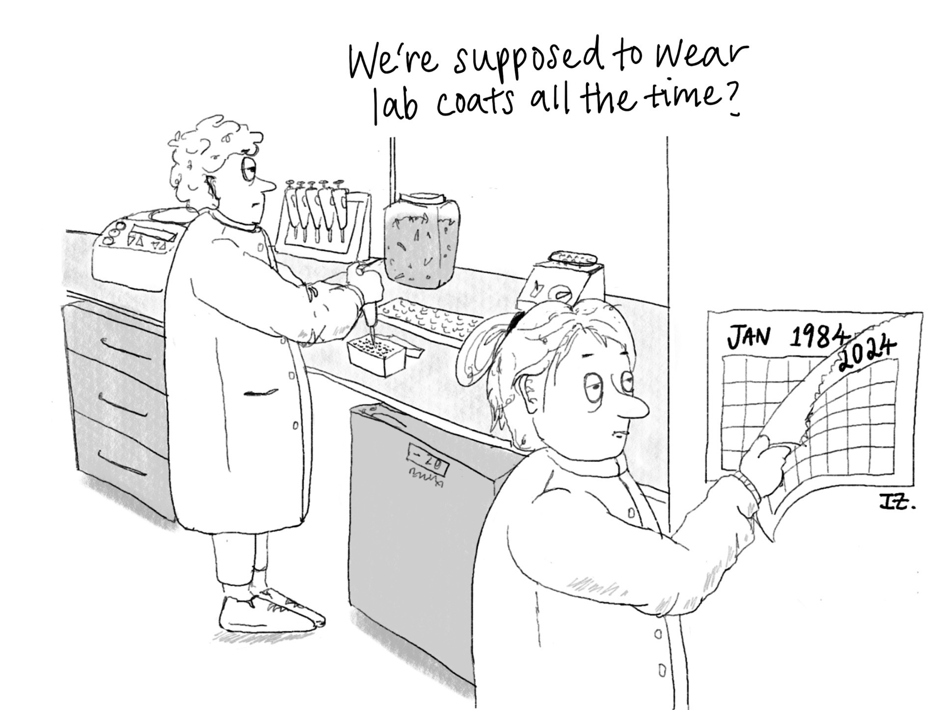 The Cellmates Cartoons by Isabelle Zane: a comic strip by Isabelle Zane about life as a PhD student in biology