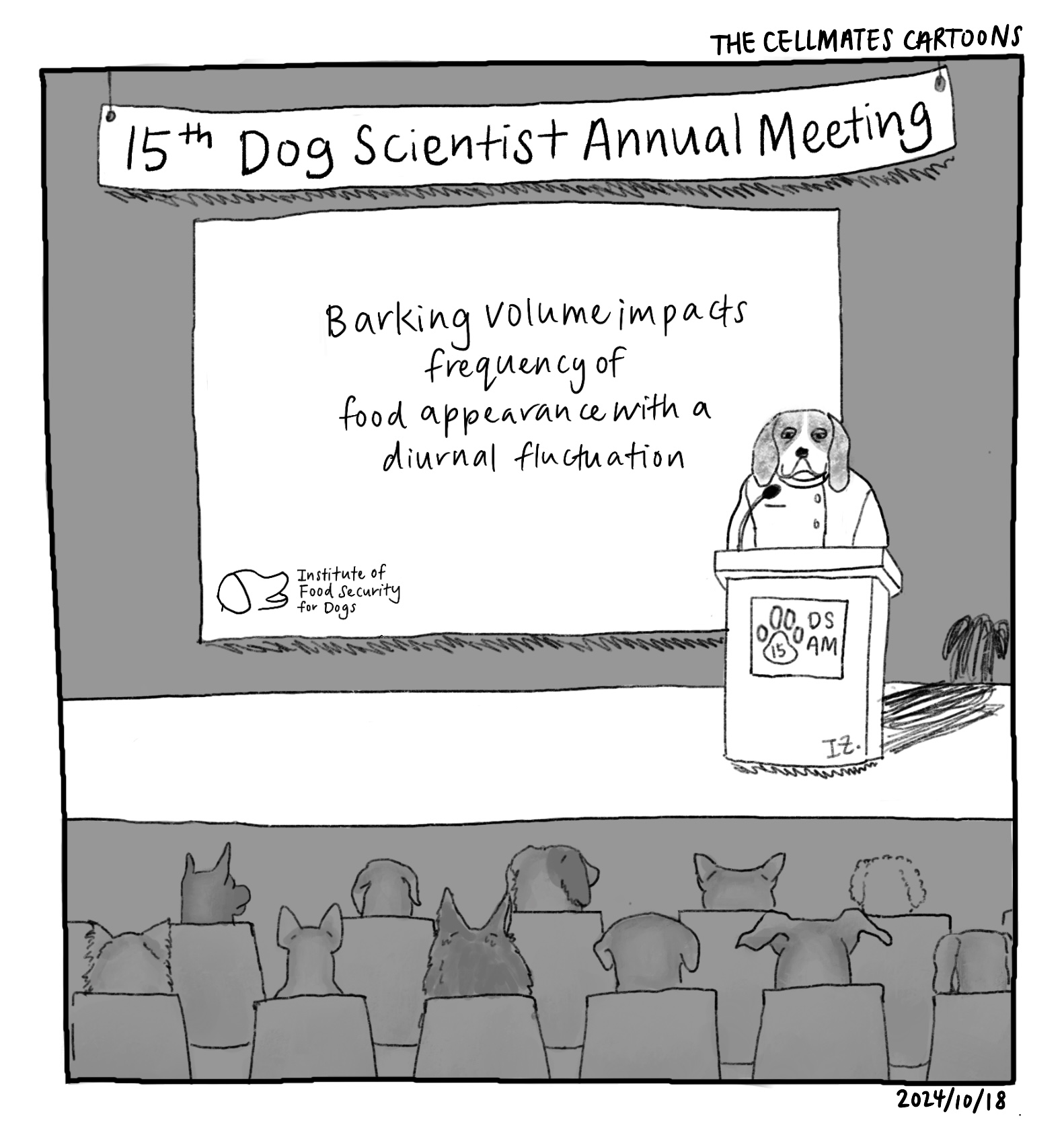 The Cellmates Cartoons by Isabelle Zane: a comic strip by Isabelle Zane about life as a PhD student in biology